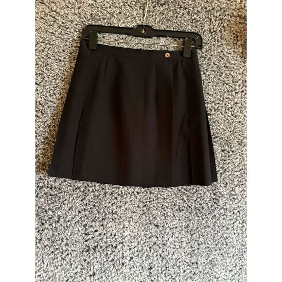 Cycle Boston Women's Pleated Knee Length Skirt Black Size M Casual Spring - Picture 5 of 5